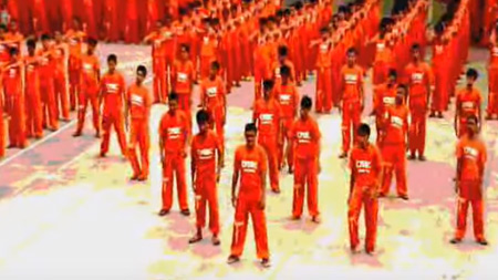 philippine inmates do the thriller dance